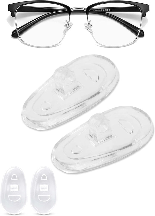SPORTS WORLD VISION Glasses Nose Pads Premium Quality Soft Silicone A-Shape Nose Pads 15mm Screw-in Cushions