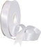 Morex Ribbon Double Face Satin Ribbon 7/8" X 50 YD White Ribbon for Gift Wrapping, Birthday Gift Cards, Wedding Gifts