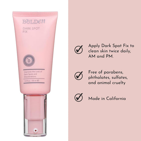Bolden Dark Spot Fix, Advanced Facial Dark Spot Corrector for Melanin Rich Skin, 1.0 Fl Oz