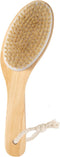 Bamboo Curved Long Handle Dry Brushes, Body Brush for Dry Skin and Cellulite Treatment