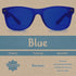 PURPLE CANYON Blue Color Therapy Glasses for Chakra Healing, Chromotherapy, and Mood Enhancement