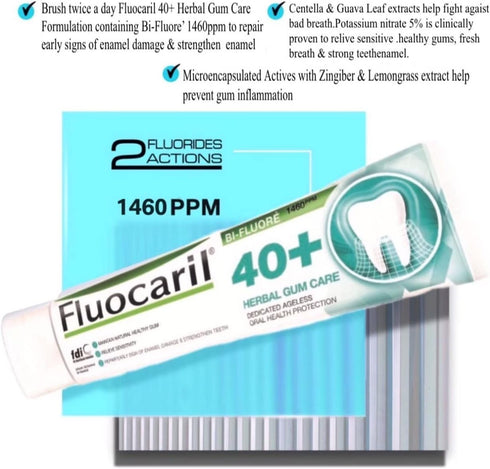 40+ Herbal Gum Care - Dedicated Ageless Oral Health Protection, 160 g