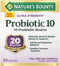 Nature’s Bounty Probiotic 10, 30 Capsules | Ultra Strength Daily Probiotic for Digestive, Immune & Respiratory Health