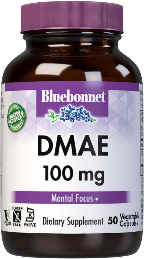 Bluebonnet Nutrition Dmae 100 mg, 50 Count