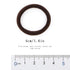 HOYOLS 50 Pcs Soft Elastic Hair Ties, Espresso - Large Nylon Fabric Ponytail Holder Bands for Thick Curly Hair