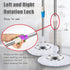 Extended Spin Mop Replacement Handle, Upgraded 60-inch 360 Degrees Rotating Telescopic Mop Stick for Cleaning System