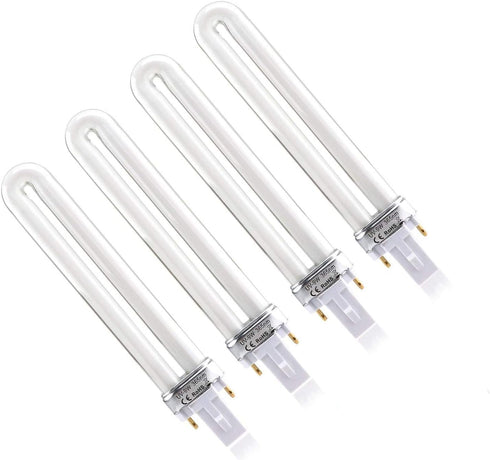 XICHEN 4 PCS/Set Light Bulbs Replacement, 9W UV 365nm Lamp Bulb Tube for Nail Art Dryer