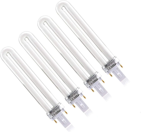 XICHEN 4 PCS/Set Light Bulbs Replacement, 9W UV 365nm Lamp Bulb Tube for Nail Art Dryer