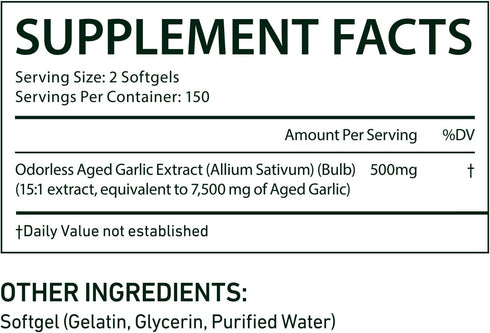 UXENPHXF Immune 2Pack Aged Garlic Extract Capsules, & Antioxidant Support Garlic Soft Capsules, Supports Heart
