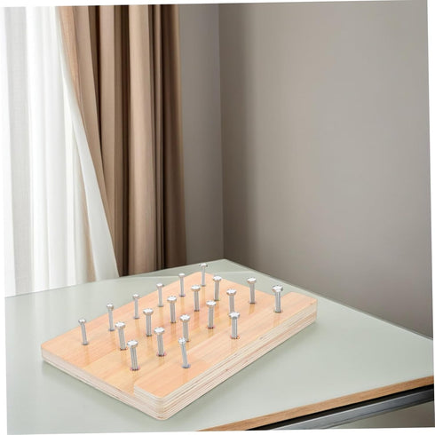 Wooden Finger Rehabilitation Board for Hand Dexterity - Ideal Therapy Tool