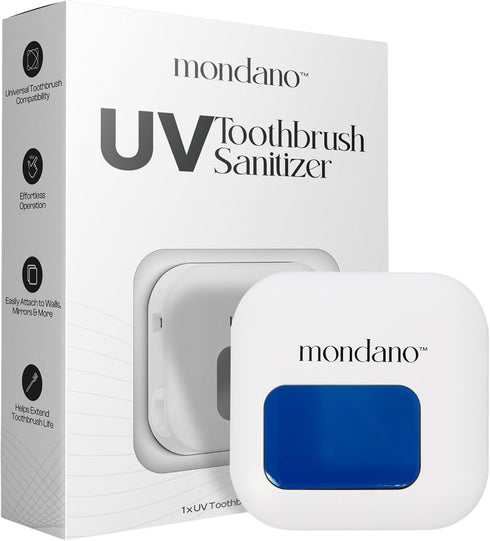 Mondano UV-C Toothbrush Sanitizer and Holder, Toothbrush Case - Manual/Electric Toothbrush Cover
