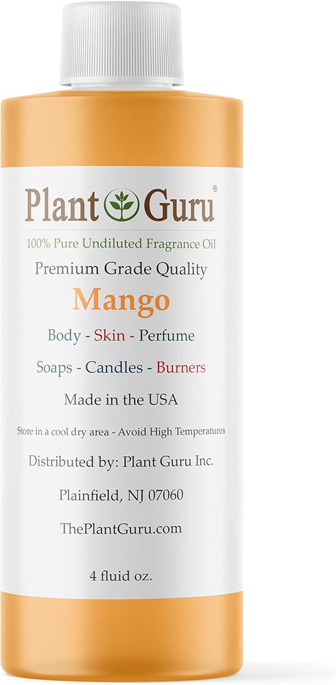Mango Fragrance Oil 4 fl. oz. - Scented Oil for DIY Soap Making, Candles, and Aromatherapy
