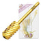 PANA 3/32" Large Smooth Round Top Safety Carbide Nail Drill Bit for Gel Polish & Acrylic Removal, Gold