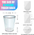 8 Gallon Colored Trash Bags, 150 Count Medium Garbage Bags, Unscented, 30 Liter Thick Trash Can Liners