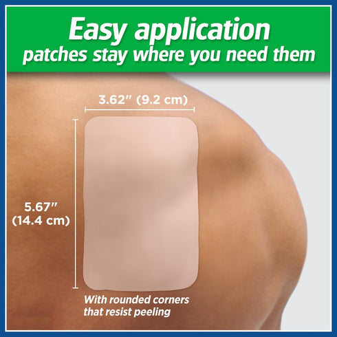 Salonpas LARGE Pain Relieving Patch, 6 Count for Back, Neck, Shoulder, Knee Pain, 8 Hour Muscle Soreness Relief