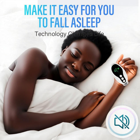 Sleep Aid Device Handheld Low Frequency Pulse of microcurrent Sleep Machine Insomnia Relief Anxiety Help Sleep (White