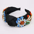 QTMY Rhinestone Crystal Headbands for Women, Hair Hoop Accessories Headwear Jewelry, 522 (Black)