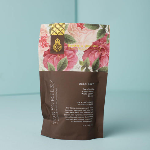 TokyoMilk Dead Sexy Salt Soak - 10oz, Deep Vanilla, Exotic Wood, White Orchid, Ebony Bath Salts