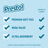 Amazon Brand - Presto! 2-Ply Ultra-Soft Toilet Paper, 6 Family Mega Rolls = 30 Regular Rolls, Unscented, White, 1878