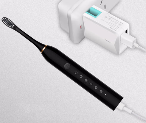 WSYKC 4 USB Rechargeable Toothbrush, Electric Toothbrush, One Electric Handle, Replacement Brush Heads, Meet One-Year