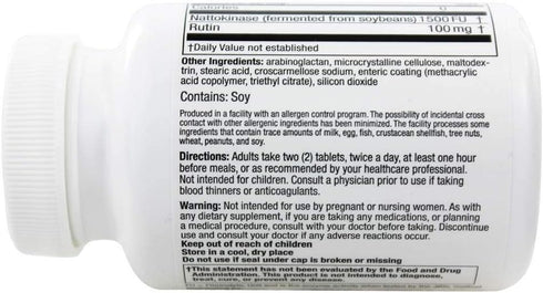 Naturally Vitamins Nattokinase, 120 tabs