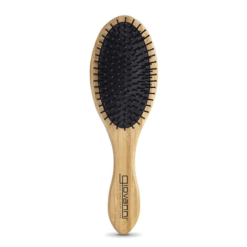 GIOVANNI Bamboo All-Purpose Dressing Comb, Wooden Wide Tooth Detangling Comb for All Hair Types