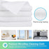 HOMEXCEL 12 Pack White Microfiber Cleaning Cloths, Premium Lint Free Towels for Cars, Highly Absorbent Reusable Rags.