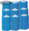54 Counts Disposable Toilet Brush Refills, Bathroom Cleaner Refill Heads (54pcs Blue Ocean)