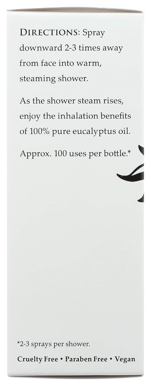 Travertine Spa Eucalyptus Steam Shower Spray, 2 oz