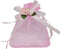 50pcs Sheer Organza Favor Bags (3.8x4.8'', Pink, Gift Bags for Wedding Samples Display)
