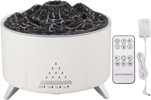 LAISANIM 350ML 24H Flame Essential Oil Diffuser, Ultrasonic Flame Oil Diffuser, Up to of Continuous,Waterless Auto Off