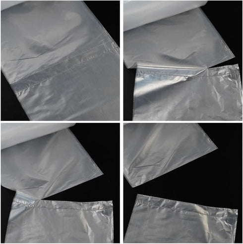 Lesbin 1.6 190 Counts Gallon Clear Small Trash Bags
