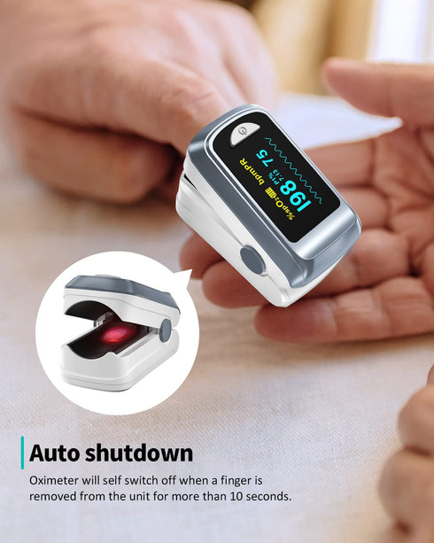 Pulse Oximeter HealthTree Oxygen Monitor Fingertip, Bluetooth Pulse Ox with Free APP, O2 Pulse Oximeter and Heart Rate