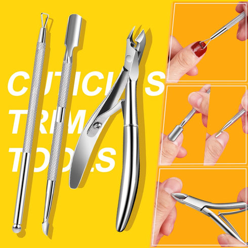 Nail File and Buffer, TsMADDTs Manicure and Pedicure Tool Kit with Nail Files, Buffers, Cuticle Pusher, 13pc