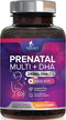 Women's Prenatal Multivitamin with Folic Acid + DHA, 120 Softgels - Prenatal Vitamin Supplement for Fetal Support
