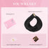 Tape in Hair Extensions Human Hair | 1B Natural Black 14 Inch 25g 10pcs Thick Ends Remy Seamless Extensions