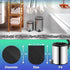 AOSULI Small Bathroom Trash Bags, 3 Gallon/10 Liter, 100 Counts, Black Garbage Bags for Office
