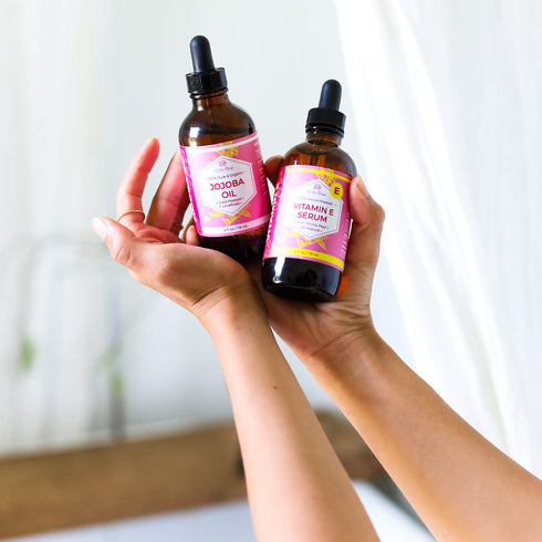 Leven Rose Vitamin E Oil Serum, 100% Pure Organic for Face, Dry Skin Moisturizer, Hair & Nail Growth