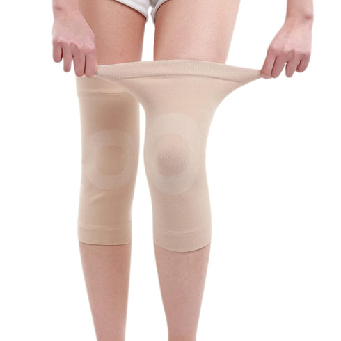 JUMISEE 1 Pair Compression Knee Sleeve for Men Women, Cotton Knee Brace Leg Support for Pain Management Relief
