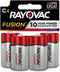 Rayovac Fusion C Batteries, 4 Pack, Alkaline C Cell for High Drain Devices