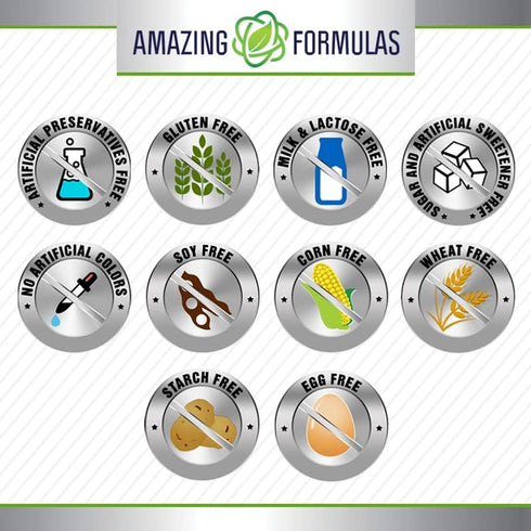 Amazing Formulas Calcium with Vitamin D3 Supplement | 250 Tablets | Non-GMO | Gluten Free | Made in USA