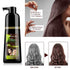 No-Stain Hair Dye Shampoo for Men & Women, Natural Ingredients, Ammonia & Parabens-Free, 200 mL (Dark Brown)