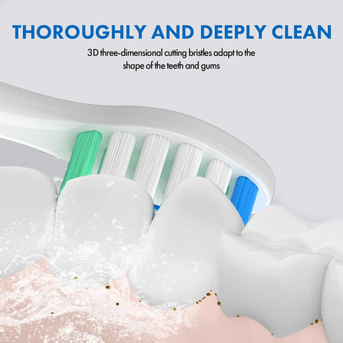 Sonicare10 Pack 4100 5100 6100 HX9023/65 Replacement Toothbrush Heads Compatible with Philips Soft Replacement Electric