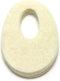 Oval Felt Callus Protective Pads, Adhesive Foot Pads Surrounding Calluses from Rubbing on Shoes, 1/8", 25 Pack