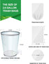 FORID Clear Small Trash Bags, 2.6 Gallon, 220 Count, Durable Plastic Liners for Bathroom Bedroom Office Garbage Can
