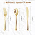 60PCS Gold Plastic Silverware, Gold Disposable Utensils, Heavy Duty Cutlery Set of 30 Gold Forks, 15 Gold Spoons, 15 Gold Knives for Parties, Weddings, Catering and Daily Use by BESTVIP