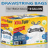 MegaTuff 13 150 Count, XtraTuff Tall Kitchen Drawstring Trash Bags, Gallon, Lemon Mint Scented, MegaFlex Technology