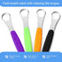 4 Pcs Tongue Scraper Cleaner, Stainless Steel Tongue Brush Metal Tongue Scraper for Men Women Oral Mouth (Orange,