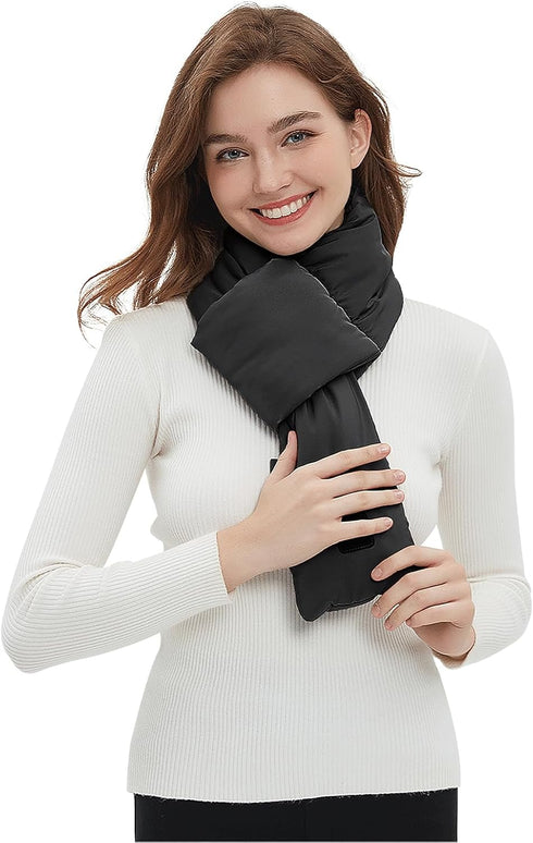 JIAHG USB Heated Scarf, Hot Therapy Neck Heating Pad with Adjustable Temperature Control for Pain Relief