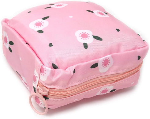 Honbay Large Capacity Cute Stylish Sanitary Napkin Bag, Makeup Bag, Tampons Pouch, Nursing Pad Holder, Coin Purse